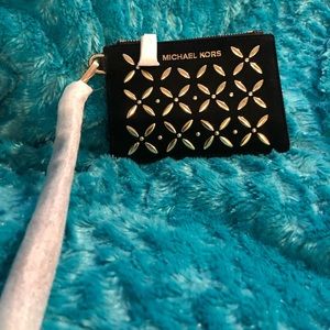 Michael Kors embellished leather coin purse